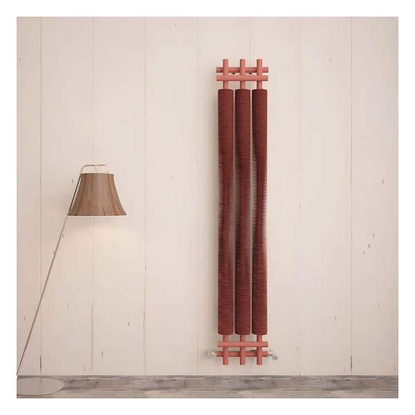 Carisa Dora Dikey Çelik Radyatör Modern Tasarım Metalik Bakır 180x49 Cm - Görsel 2