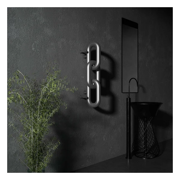 Carisa Link Dikey Paslanmaz Çelik Radyatör Modern Tasarım Satine 83x24 Cm - Görsel 2
