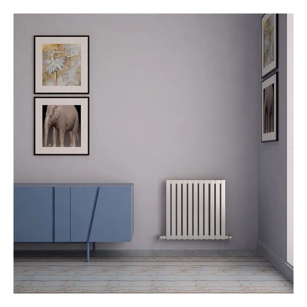 Carisa Sarp Yatay Paslanmaz Çelik Radyatör Modern Tasarım Satine 60x81 Cm - Görsel 2