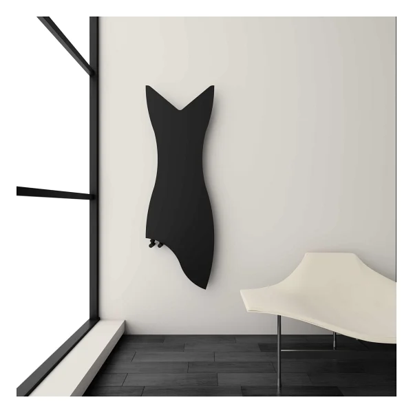 Carisa Glasgow Dikey İnce Tasarım Çelik Radyatör Modern Tasarım Siyah 119x40 Cm - Görsel 2