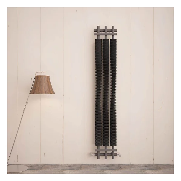 Carisa Dora Dikey Çelik Radyatör Modern Tasarım Açık Gri 180x49 Cm - Görsel 3