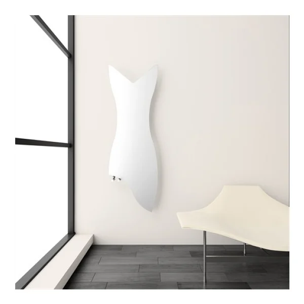 Carisa Glasgow Dikey İnce Tasarım Çelik Radyatör Modern Tasarım Beyaz 119x40 Cm - Görsel 2