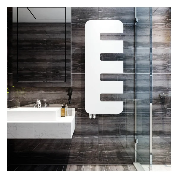 Carisa Rex Dikey İnce Tasarım Çelik Radyatör Modern Tasarım Beyaz 172x49 Cm - Görsel 4