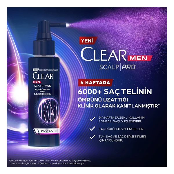 Clear Men Scalp Pro Güçlendirici Dökülme Karşıtı 70 Ml Saç Serumu - Görsel 8