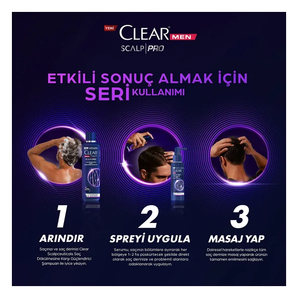 Clear Men Scalp Pro Güçlendirici Dökülme Karşıtı 70 Ml Saç Serumu - Görsel 9