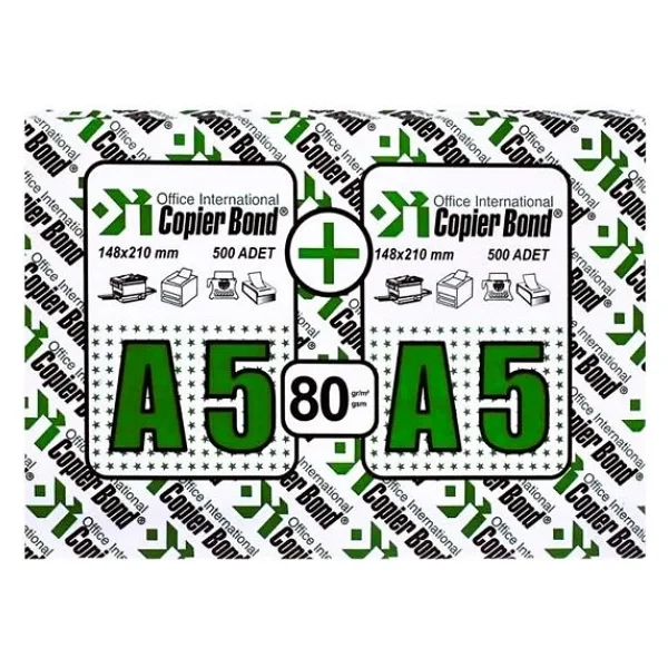 Copier Bond A5 80 Gr 5000 Yaprak 5'li Paket Fotokopi Kağıdı - Görsel 2