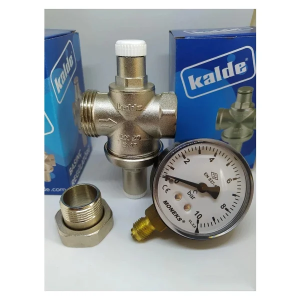Kalde 3/4" Rakorlu Su Basınç Düşürücü Regülatör Manometreli Kolay Montaj 1 Adet - Görsel 5