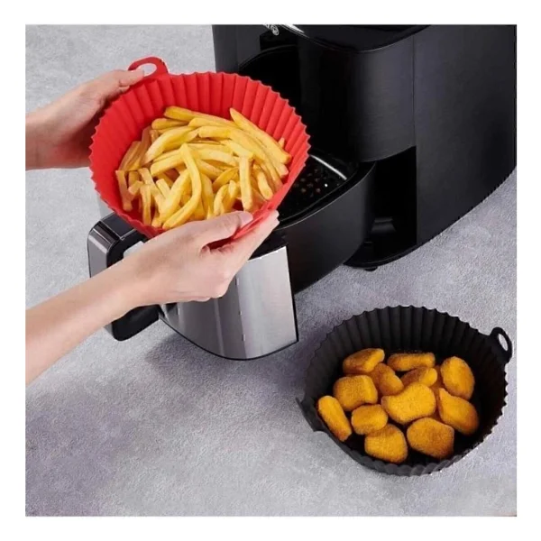 Korkmaz Air Max Yağsız Airfryer 6.5 Lt Tek Hazne İle Zamanlayıcı Özellikli Metal Tasarım - Gri - Görsel 4