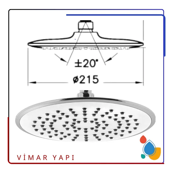 Artema A3340701yp Duş Başlığı 729211 22x22 - Beyaz - Görsel 2
