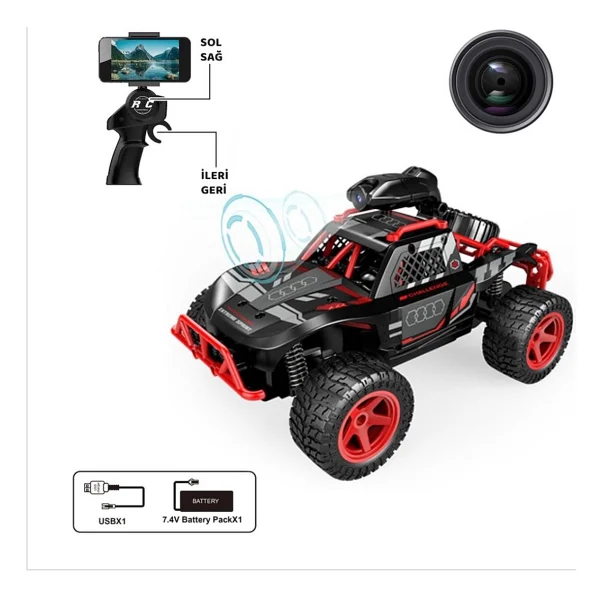 Vardem Oyuncak Kameralı Uzaktan Kumandalı Off Road Araba - Görsel 2