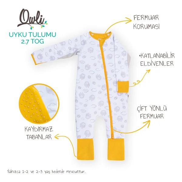 Owli Sheep 2.7 Tog Bebek Uyku Tulumu - Görsel 3