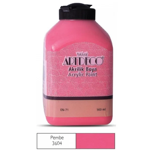 Artdeco 500 Ml 3015 Ateş Kırmızı Akrilik Boya - Görsel 9