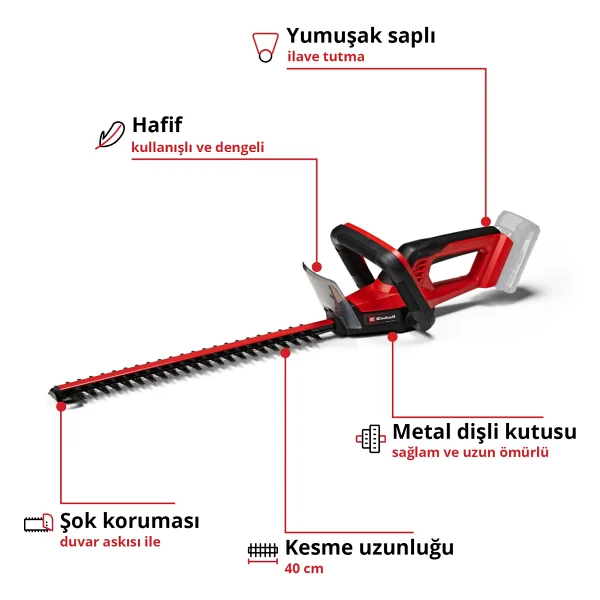 Einhell Gc-Ch 18/40 Li Çit Budama Makinesi - Görsel 3
