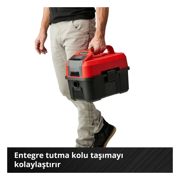 Einhell Te-Vc 18/10 Li-Solo Islak Kuru Akülü Süpürge - Görsel 7