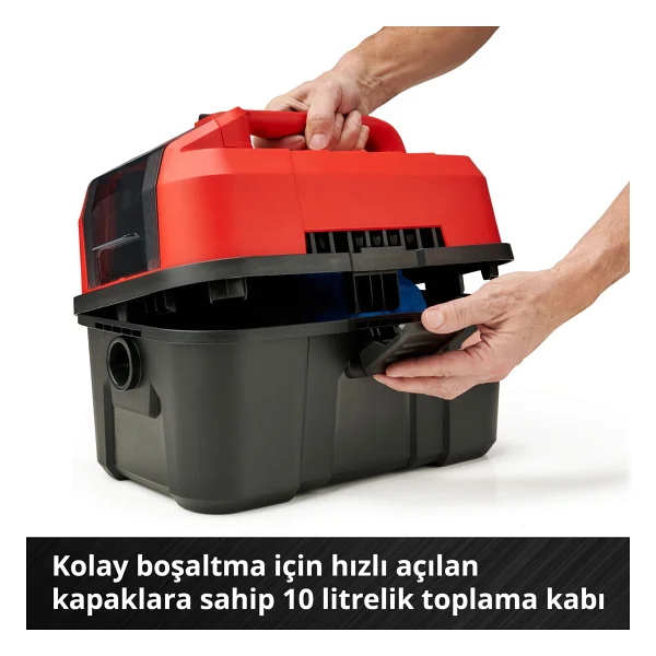 Einhell Te-Vc 18/10 Li-Solo Islak Kuru Akülü Süpürge - Görsel 8