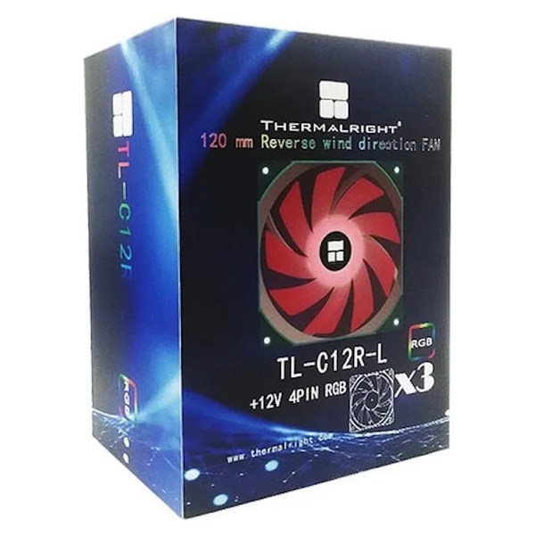 Thermalright Tl-C12r-L RGB Siyah 3'lü 12 Cm Kasa Fanı - Görsel 5