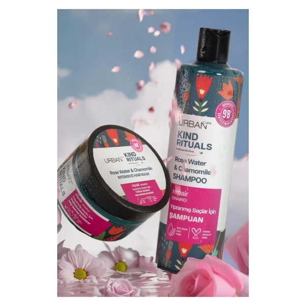 Urban Care Kind Rituals Rose Water & Chamomile Onarıcı 230 Ml Saç Maskesi - Görsel 5