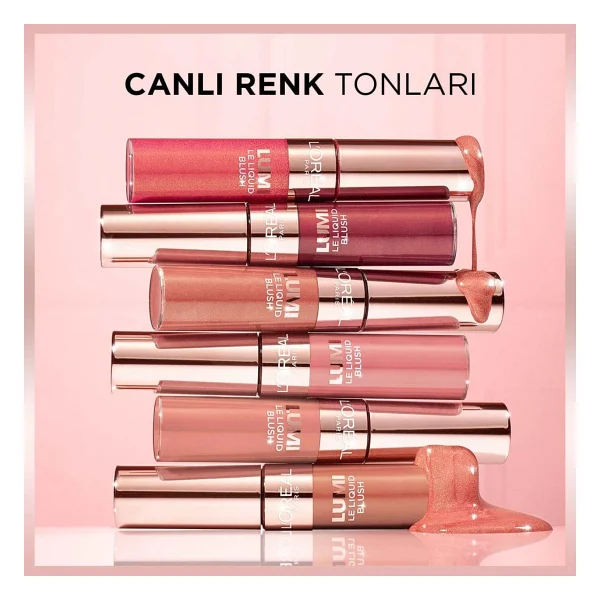 L'oreal Paris Lumi Işıltılı 630 True Rose Likit Allık - Görsel 5