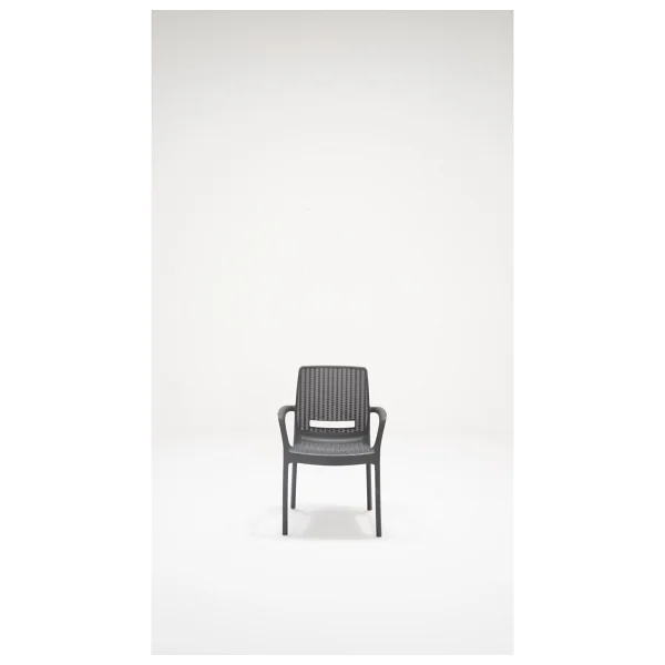 Mobetto 6 Adet Rattan Lüx Antrasit Sandalye / Balkon-Bahçe-Teras - Görsel 5