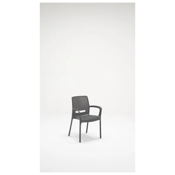 Mobetto 6 Adet Rattan Lüx Antrasit Sandalye / Balkon-Bahçe-Teras - Görsel 2