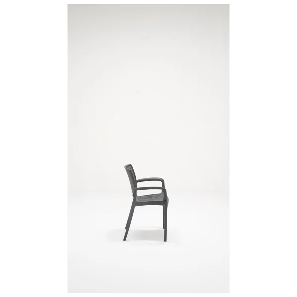 Mobetto 6 Adet Rattan Lüx Antrasit Sandalye / Balkon-Bahçe-Teras - Görsel 3