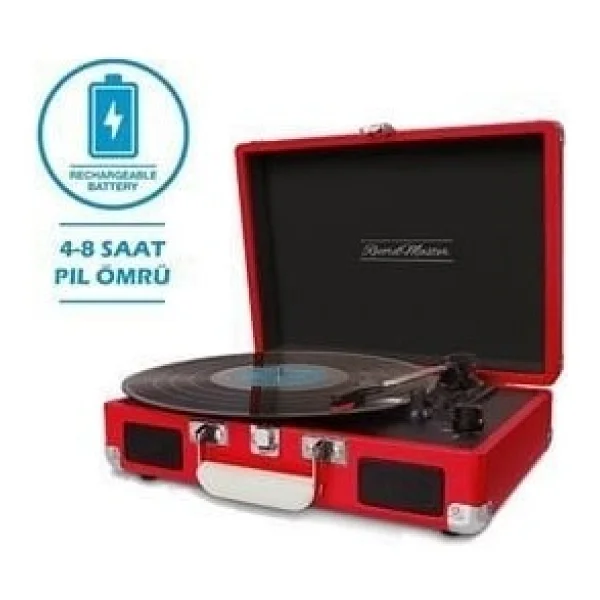 Record Master T310ch Kırmızı Çantalı Pikap - Görsel 5
