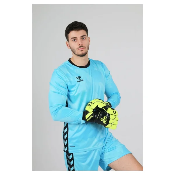 Hummel Elegance Kaleci Tek Üst Forma Buz Mavi XL - Görsel 3