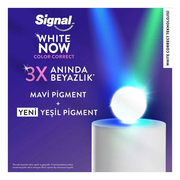 Signal White Now Color Correct 75 Ml Florürlü Diş Macunu - Görsel 7