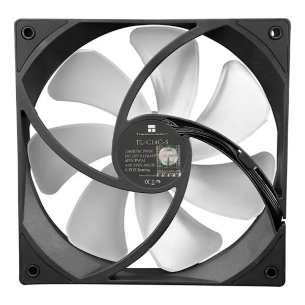 Thermalright Tl-C14c-S Argb Siyah 14 Cm Kasa Fanı - Görsel 2