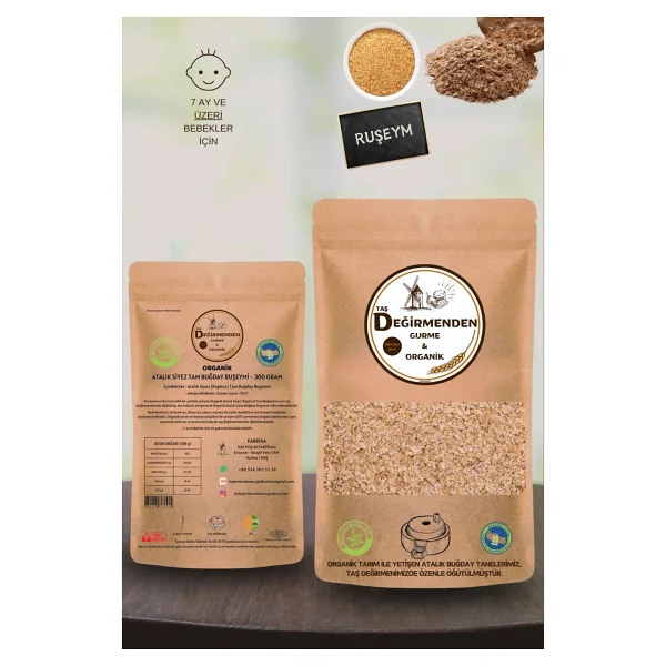Taş Değirmenden Organik Organik Atalık Siyez Buğday Rüşeymi - 300 Gram - Görsel 5