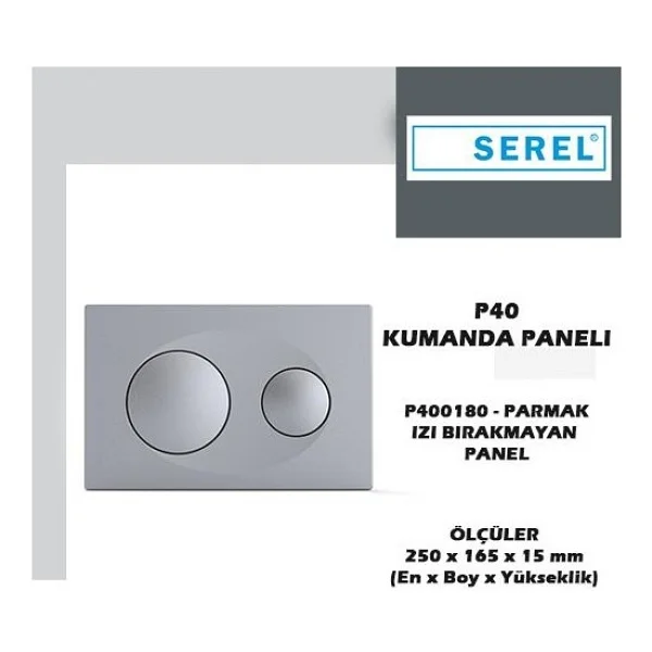 Serel Smooth Gömme Rezervuar 3 'lü Set (Gövde T020111+Panel P400180+Ank. Ara Kesme Valfi 102151024) T020111bk40 - Görsel 5