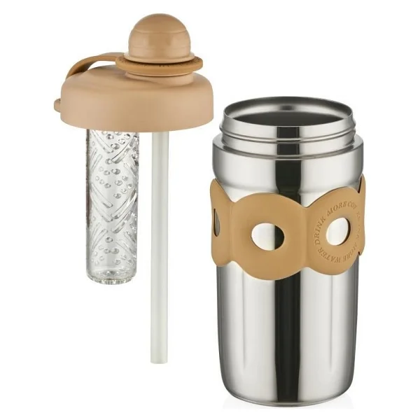 Shotay St-8098 Donat 500 Ml Paslanmaz Çelik Pipetli Matara - Görsel 3