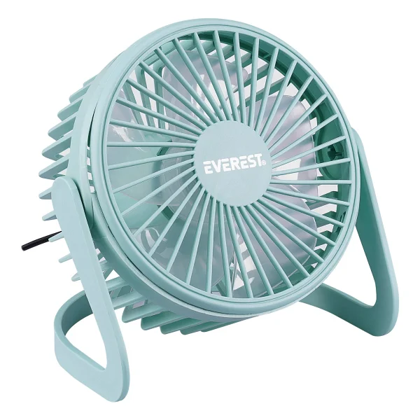 Everest Efn-505 Masaüstü USB Fan Turkuaz - Görsel 6