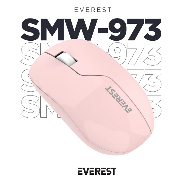 Everest Smw-973 Beyaz-Mavi Optik Kablosuz Mouse - Görsel 10