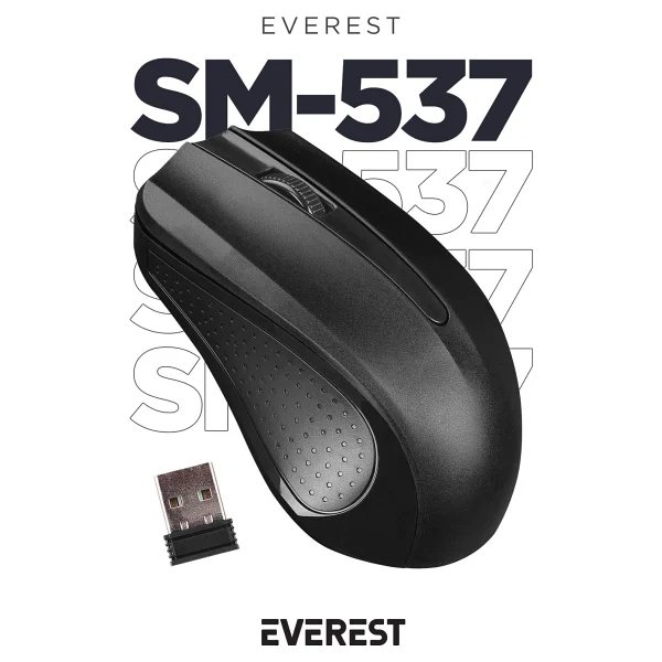 Everest Sm-537 Kırmızı Optik Kablosuz Mouse - Görsel 7
