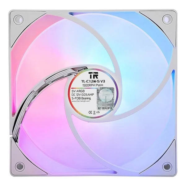 Thermalright Tl-C12w-S V3 Argb Beyaz 3'lü 12 Cm Kasa Fanı - Görsel 3