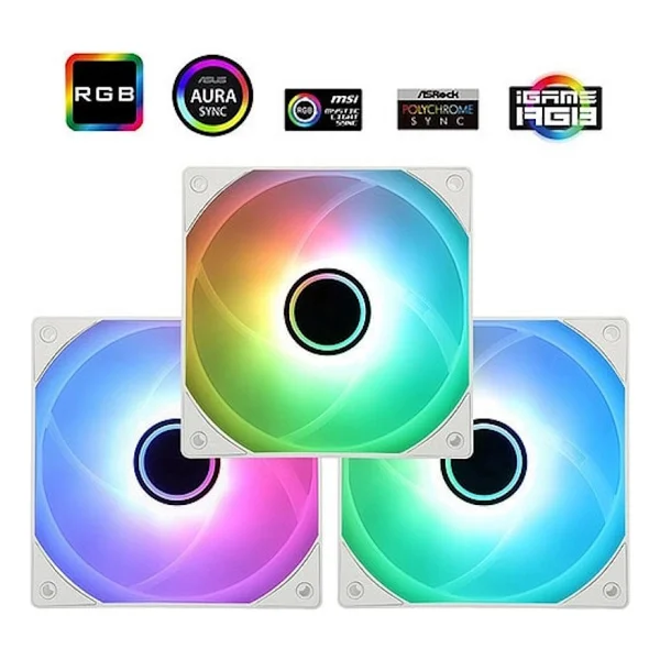 Thermalright Tl-C12w-S V3 Argb Beyaz 3'lü 12 Cm Kasa Fanı - Görsel 5
