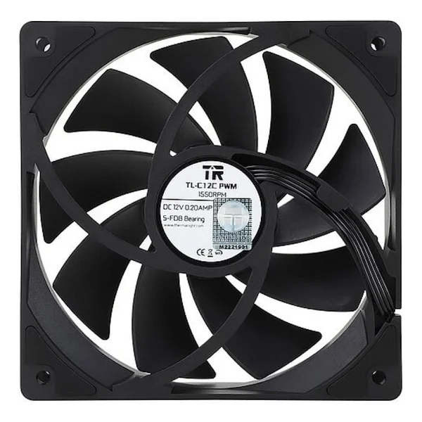 Thermalright Tl-C12c Siyah 12 Cm Kasa Fanı - Görsel 2