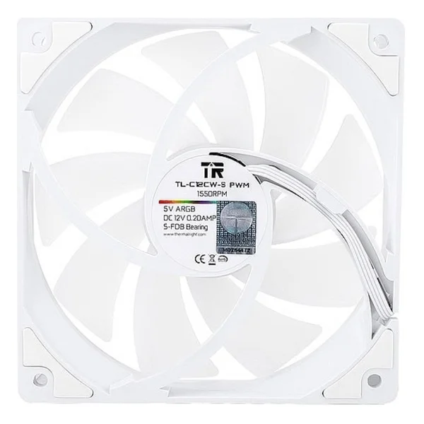 Thermalright Tl-C12cw-S Argb Beyaz 12 Cm Kasa Fanı - Görsel 2
