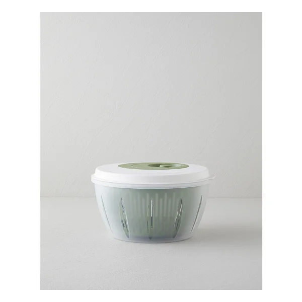 English Home Alexi Plastik Salata Kurutucu Mutfak Gereci 25,6x25,6x14,2 Cm Yeşil - Görsel 6