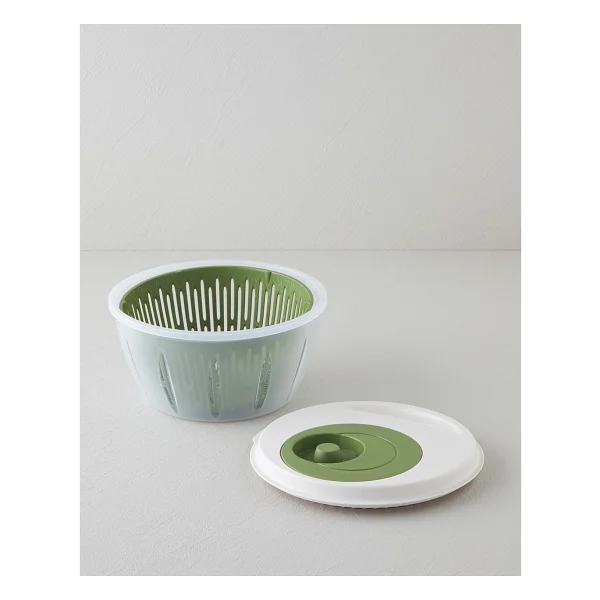 English Home Alexi Plastik Salata Kurutucu Mutfak Gereci 25,6x25,6x14,2 Cm Yeşil - Görsel 2