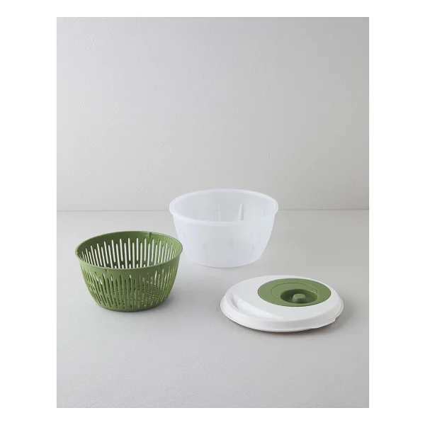 English Home Alexi Plastik Salata Kurutucu Mutfak Gereci 25,6x25,6x14,2 Cm Yeşil - Görsel 3