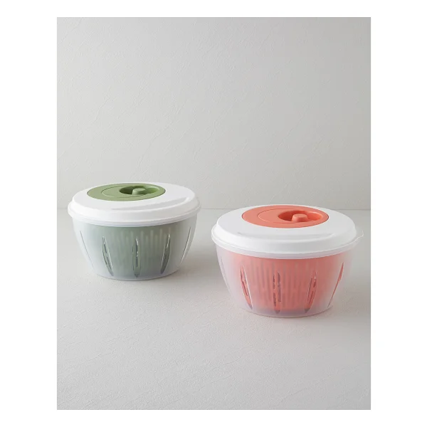English Home Alexi Plastik Salata Kurutucu Mutfak Gereci 25,6x25,6x14,2 Cm Yeşil - Görsel 5