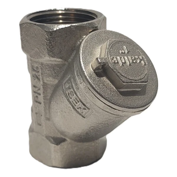 Kalde 1" Sarı / Krom Pislik Tutucu Su Filtresi Dn25 - Threaded Strainer - Dn25 (1") - Görsel 2