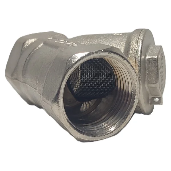 Kalde 1" Sarı / Krom Pislik Tutucu Su Filtresi Dn25 - Threaded Strainer - Dn25 (1") - Görsel 3