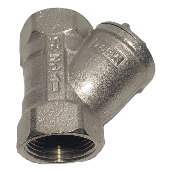 Kalde 1" Sarı / Krom Pislik Tutucu Su Filtresi Dn25 - Threaded Strainer - Dn25 (1") - Görsel 5