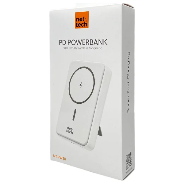 Nettech NT-PW38 10000 mAh Type-C Kablolu Hızlı Şarj MagSafe Powerbank - Görsel 4