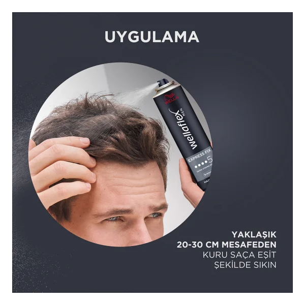 Wella Wellaflex Men Express Fix Ultra Güçlü 250 Ml Saç Spreyi - Görsel 7