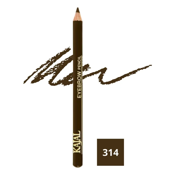 Kajal Özel Fırça Kapaklı Kaş Kalemi (Orta Kahverengi) - Eyebrow Pencil No:314 - Görsel 9