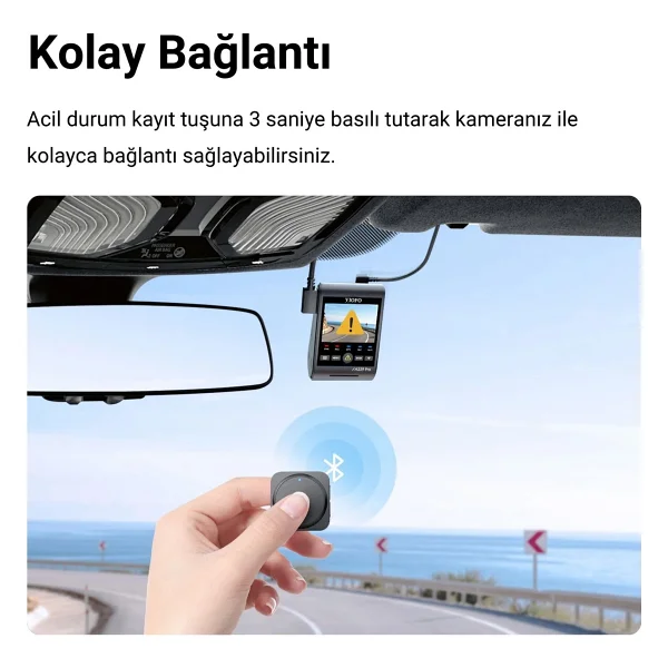 Viofo Tüm Kamera Serileri Için Btr200 Kablosuz Bluetooth Uzaktan Kumanda - Görsel 2